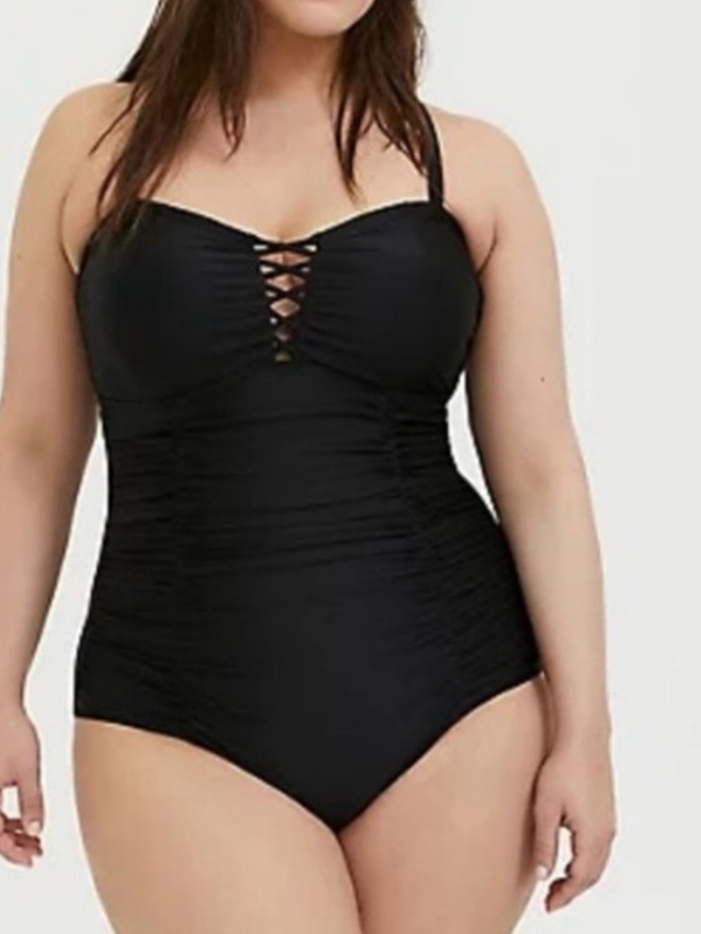 Black Crisscross One-Piece Swimsuit - Women's Swim